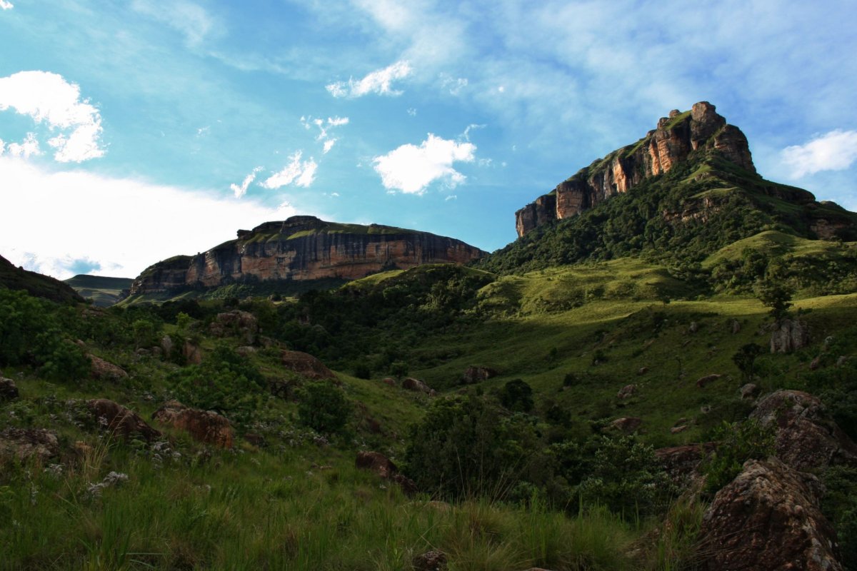 Krásná krajina Drakensbergu