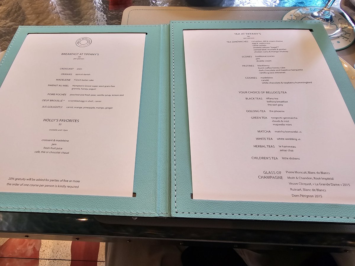 Blue Box, hlavní menu