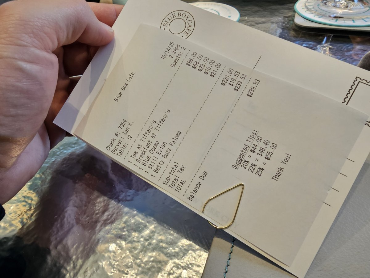 Blue Box, celkový účet