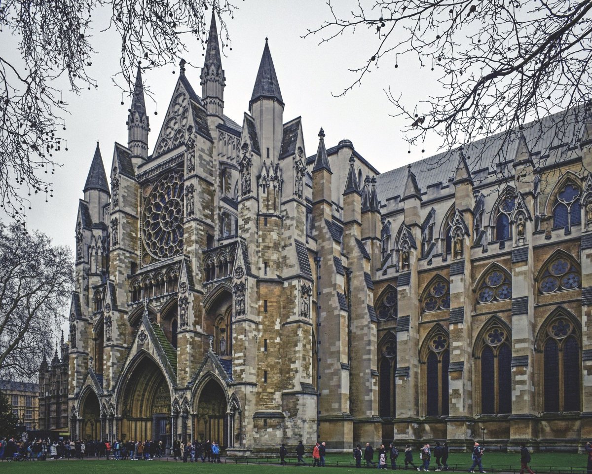 Westminster Abbey - severní průčelí