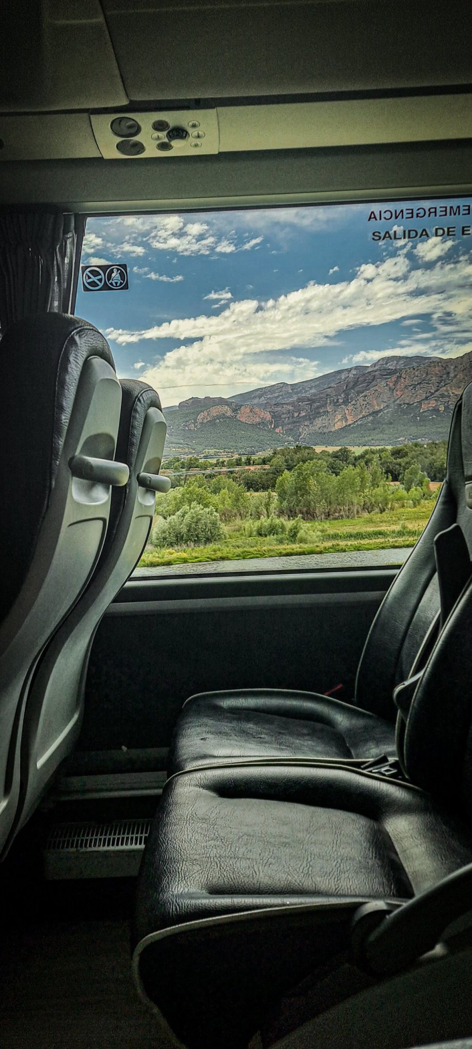 Z autobusu směrem na Pyreneje