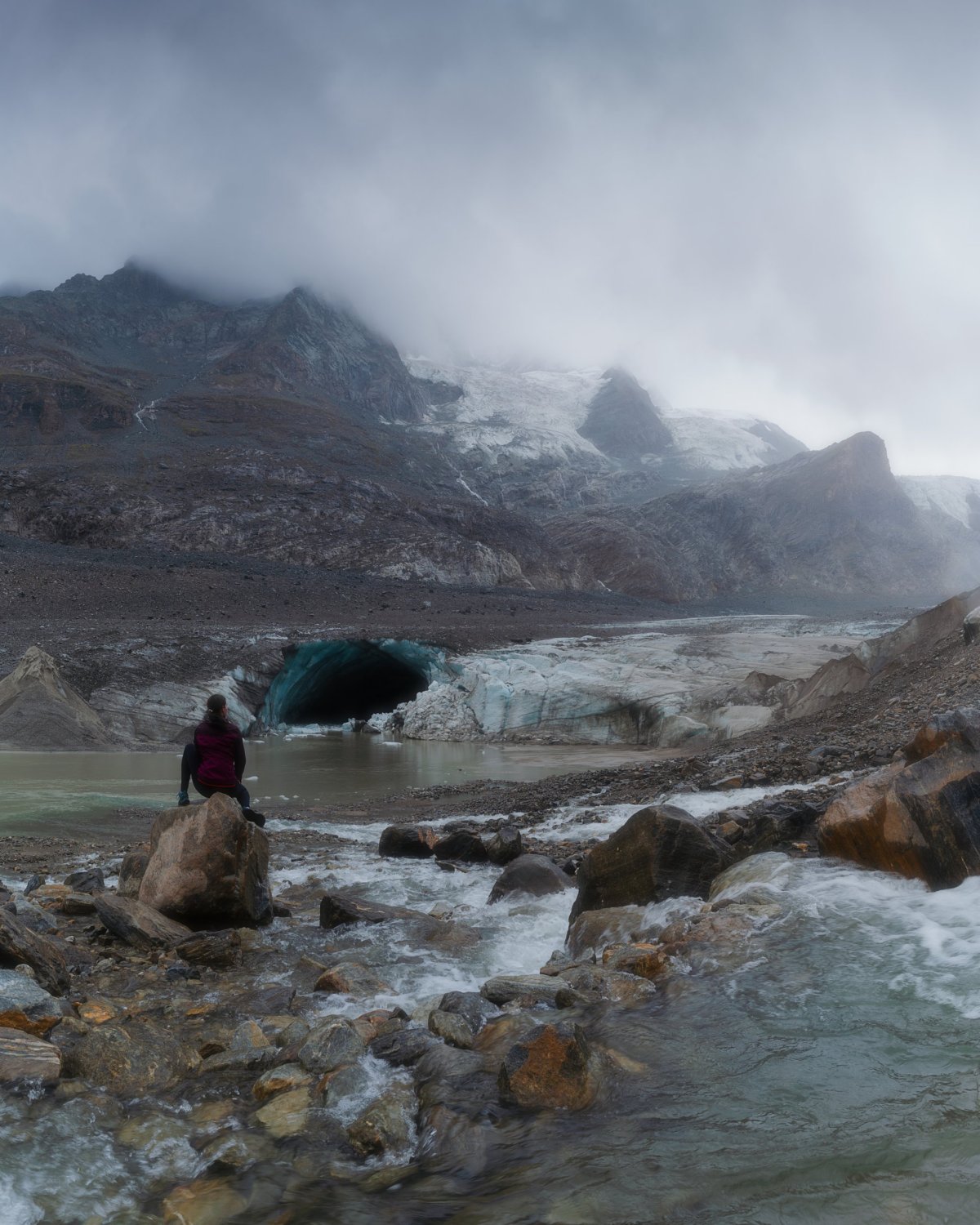 Ledovcová jeskyně u ledovce Pasterze