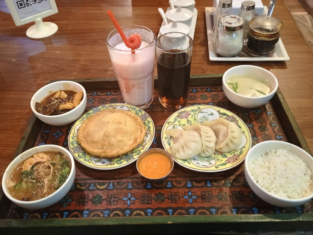 Tibetské menu v restauraci Utse, moc chutné