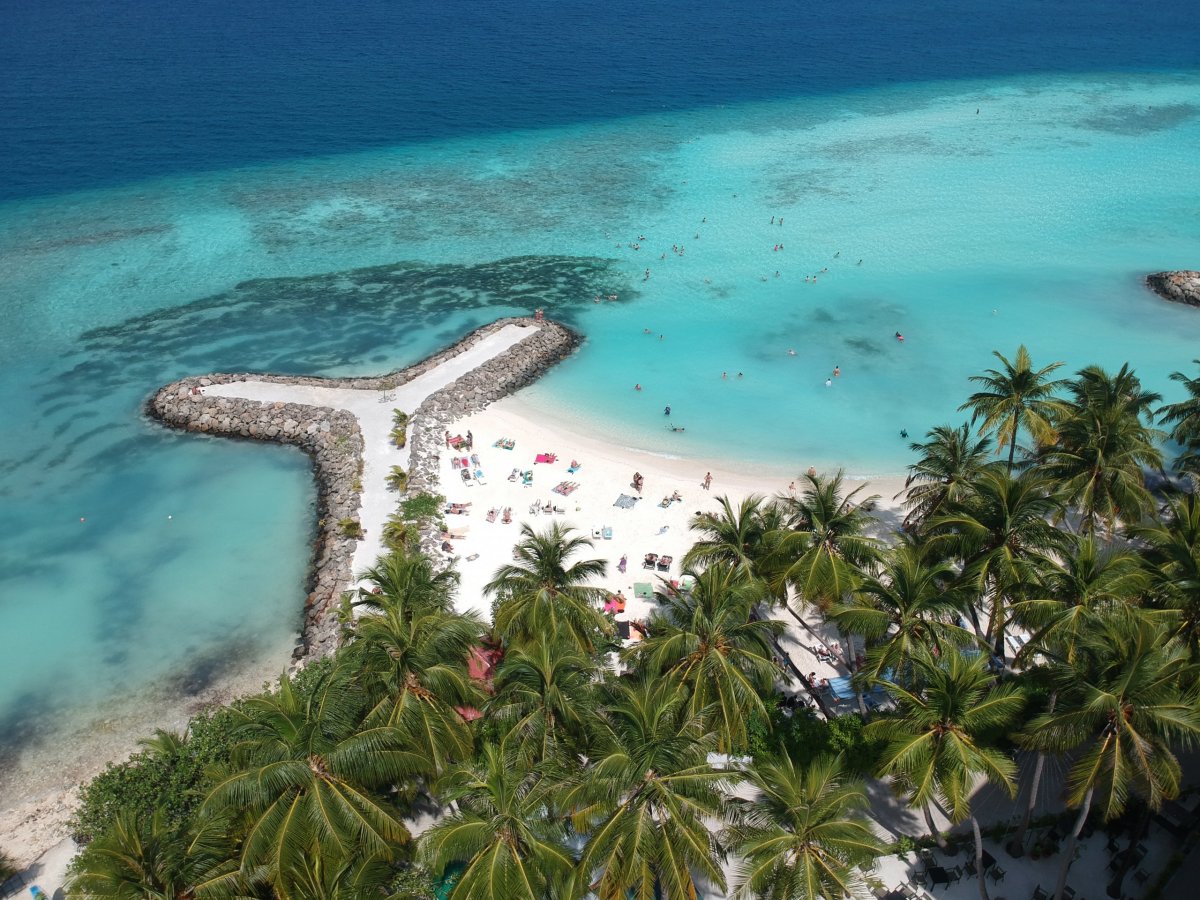 Typický obrázek maledivských atolů