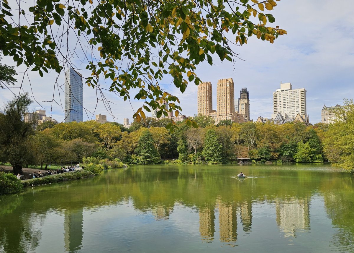 Jezero a panorama Uptownu