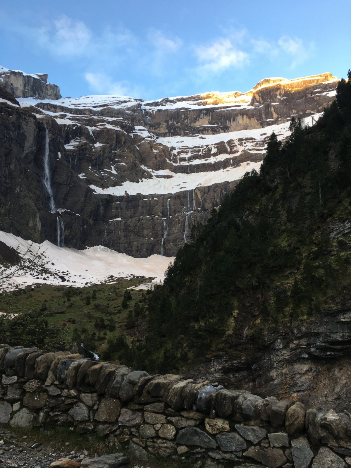 ranní pohled na vodopády