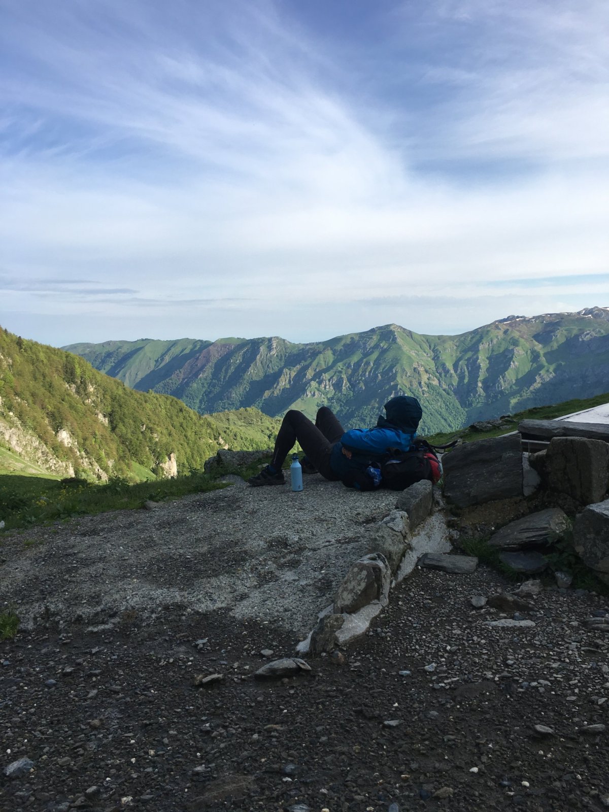 ráno na odpočívadle