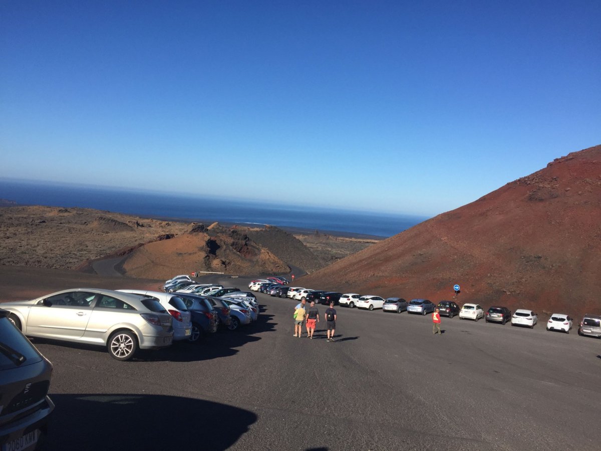 Parkoviště v NP Timanfaya
