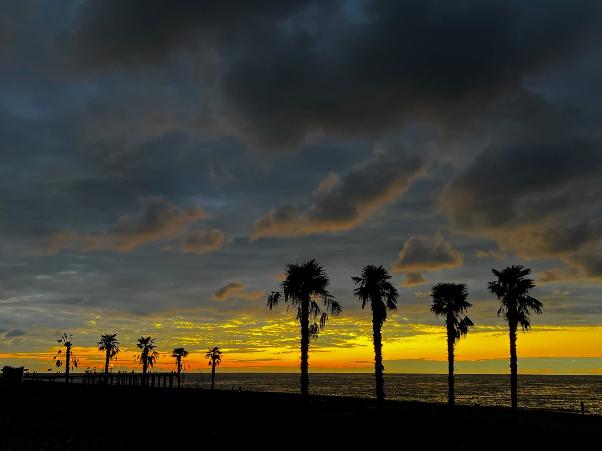 Západ slunce nad černým mořem
