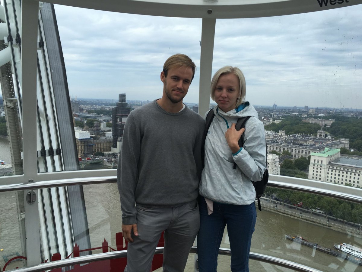 S přítelkyní na London Eye :)