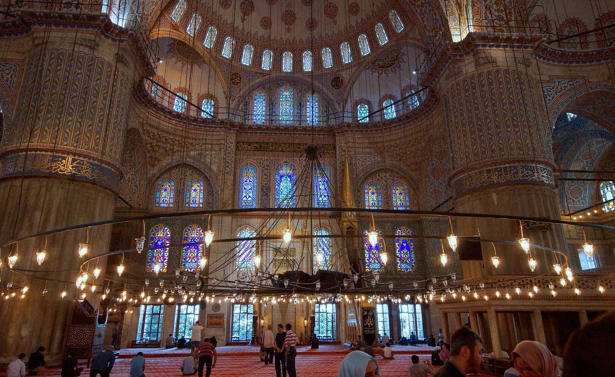 interiér Modré mešity