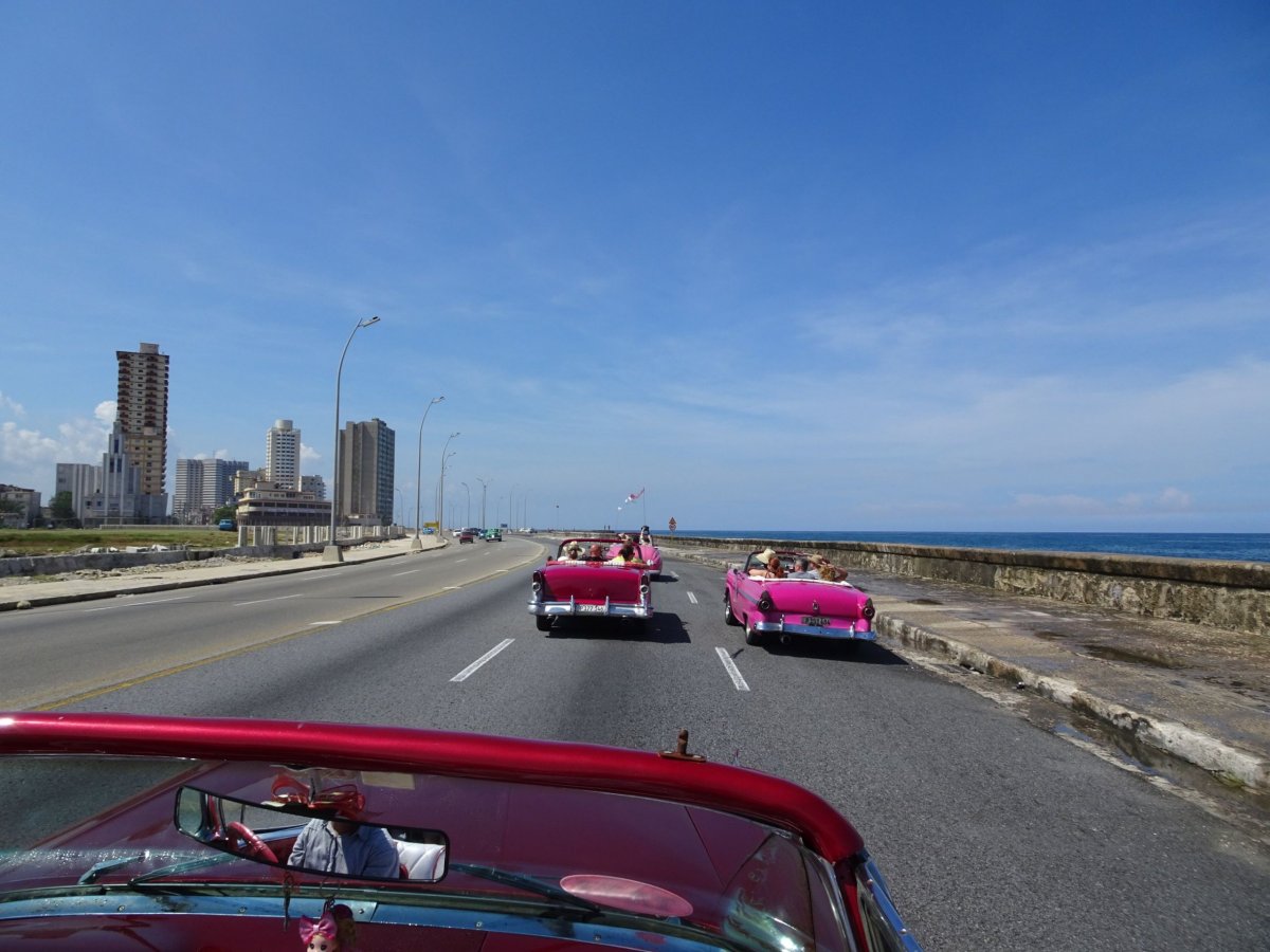 jízda po nábřeží Havany