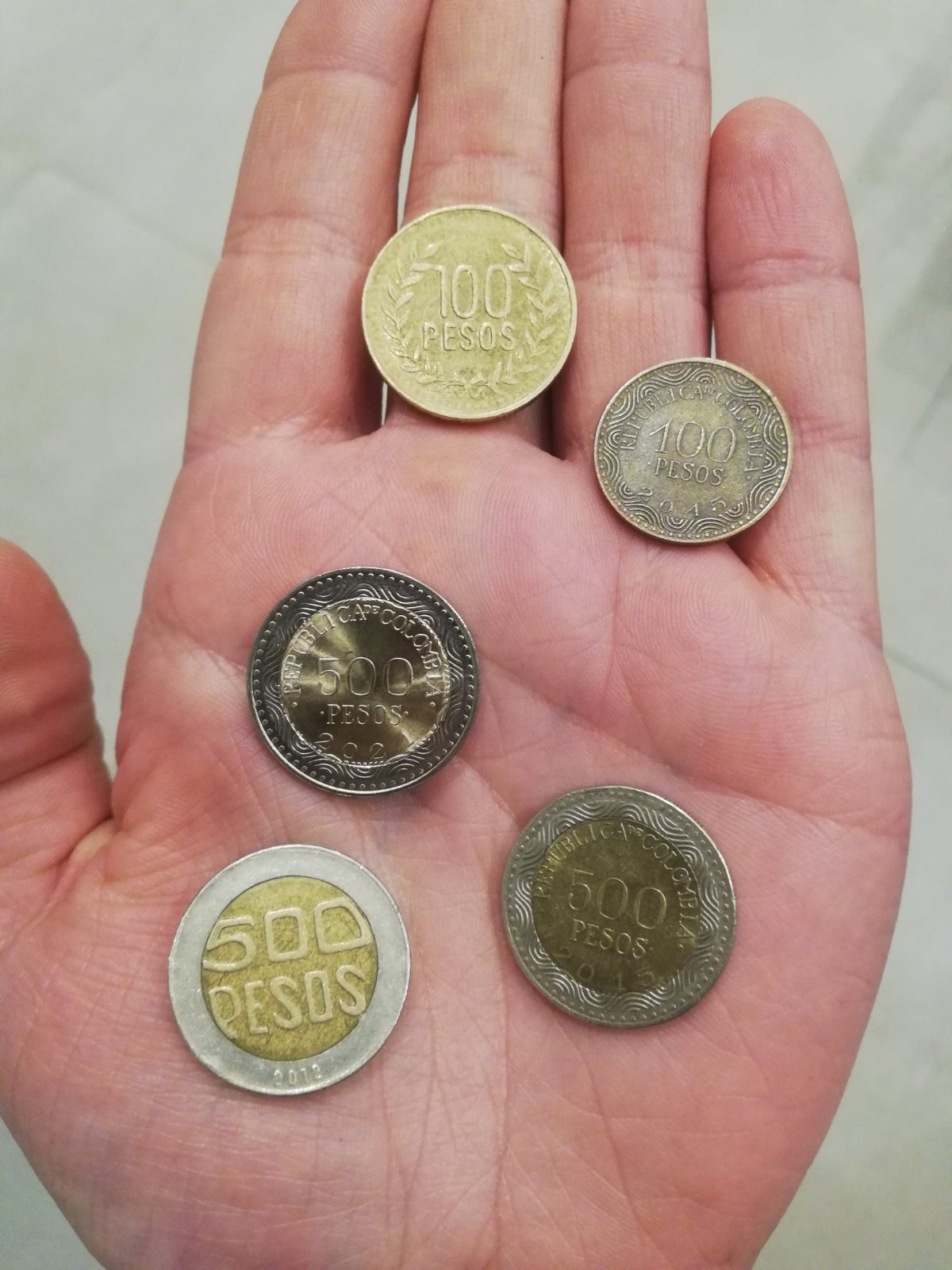 Kolumbijské mince