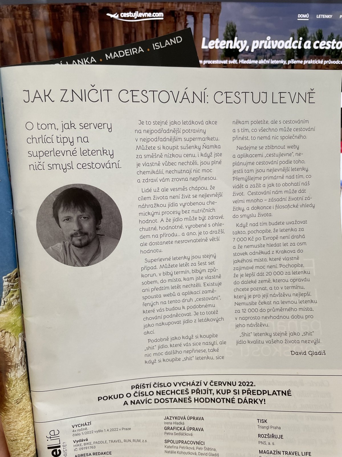 David Gladiš a Cestuj Levně