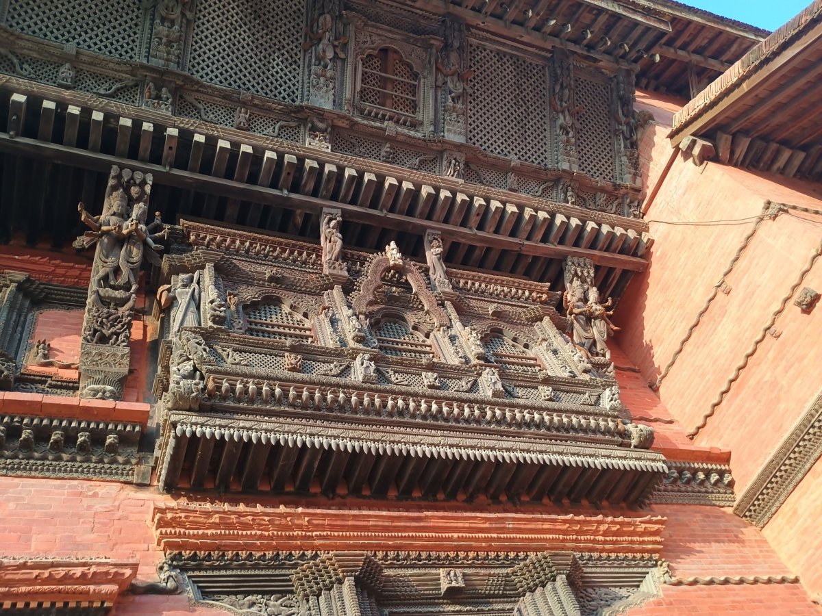 Dřevěné řezby na paláci Patan Durbar