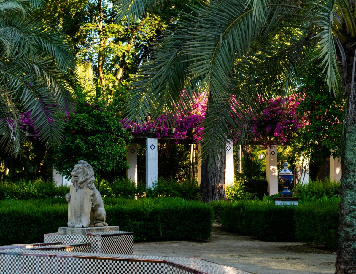 Lví zahrada, Park María Luisa, Sevilla