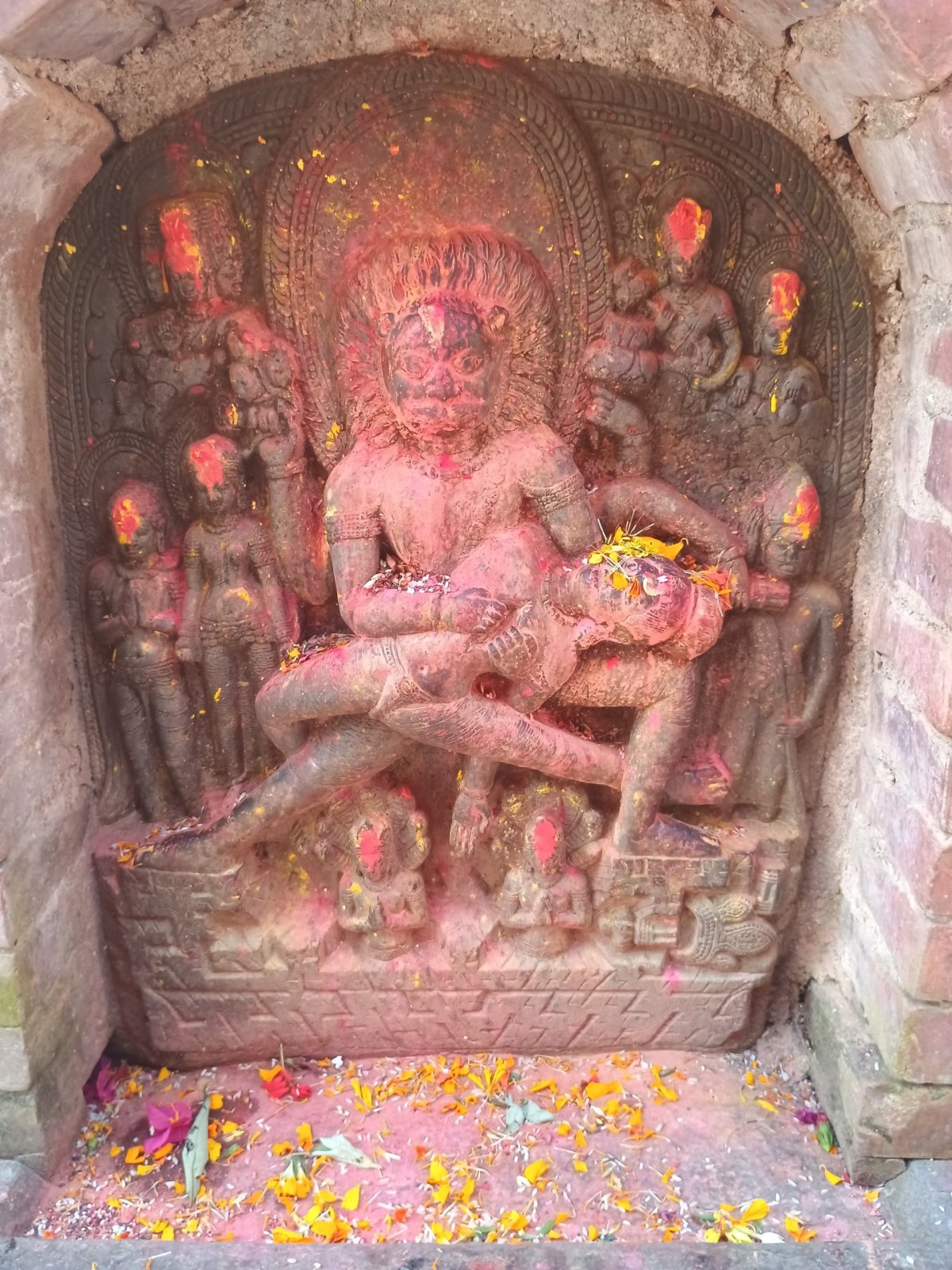 Višnu s bohyní Lakšmí