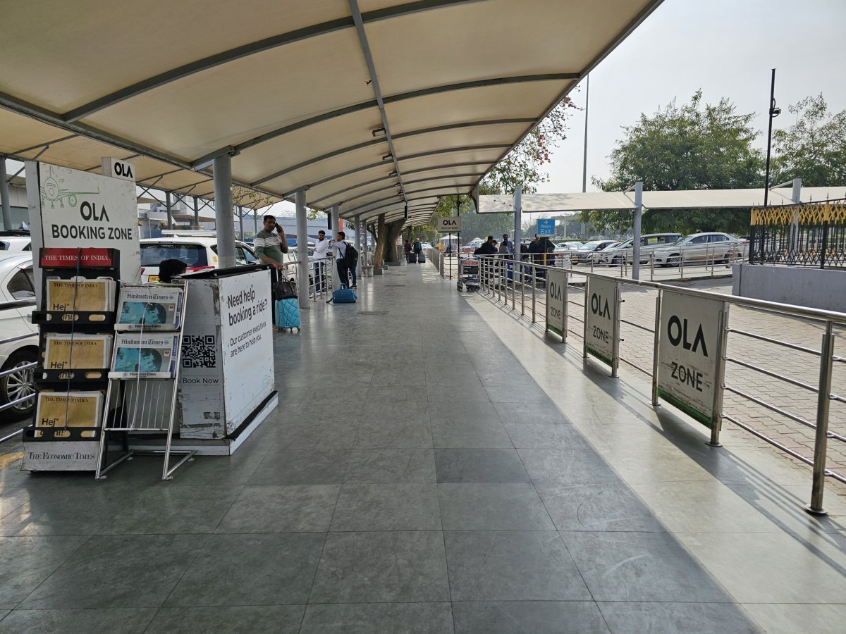 Uber a Ola zone, terminál 2