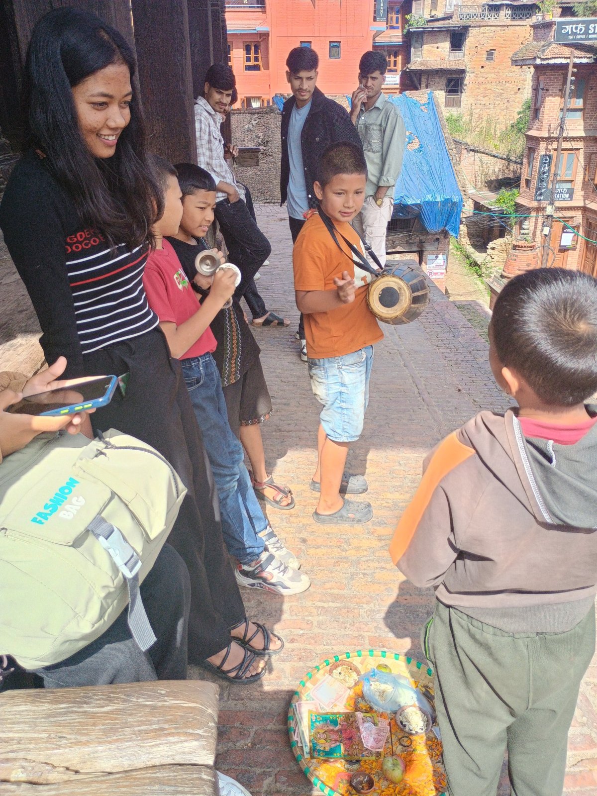 Děti slavící Tihar