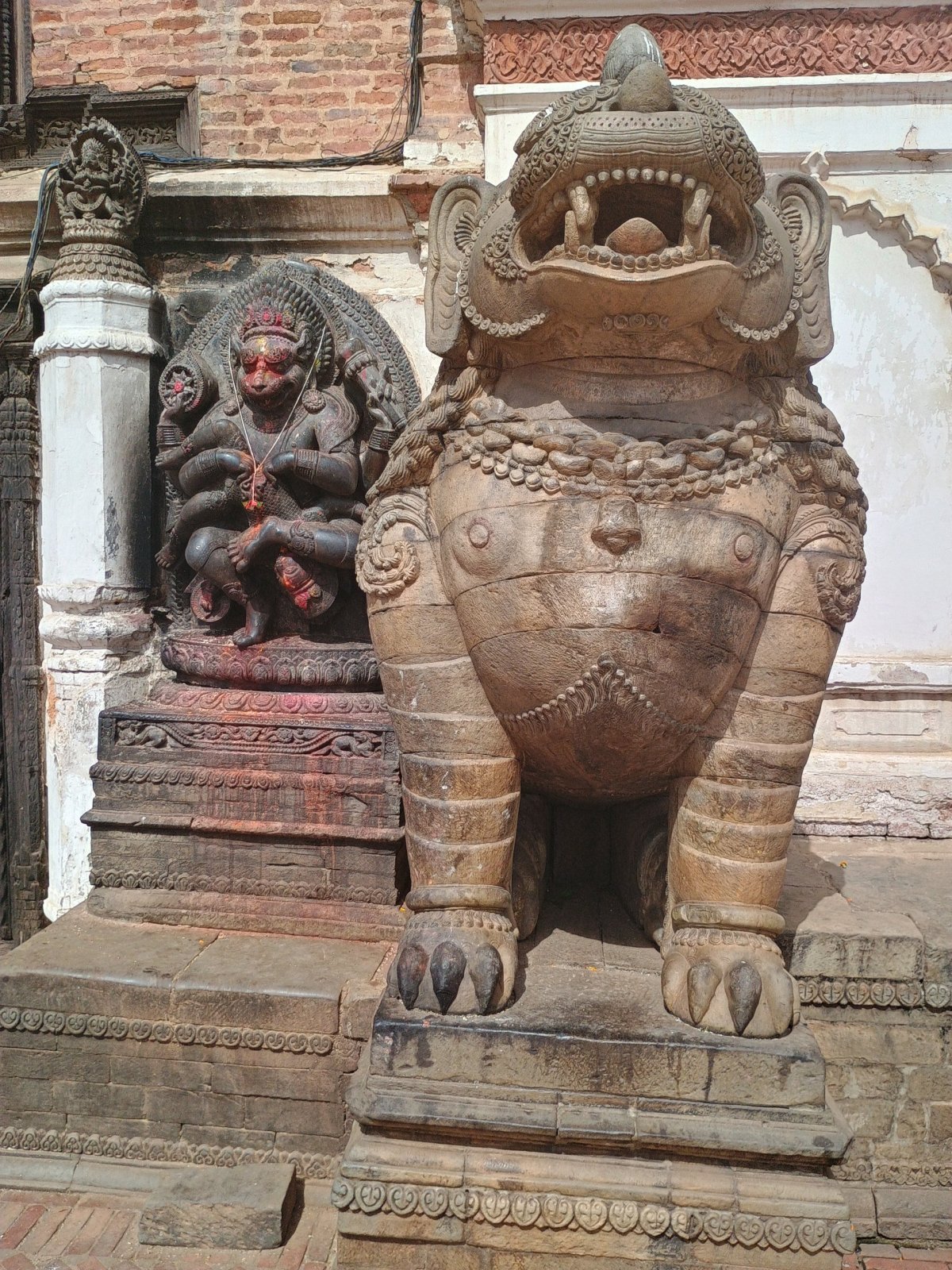 Socha Simha, chrámový ochránce