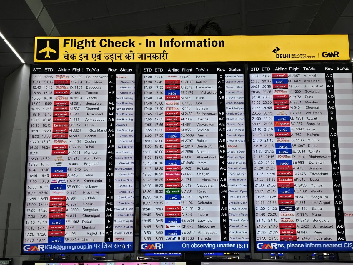 Odletová tabule, terminál 3