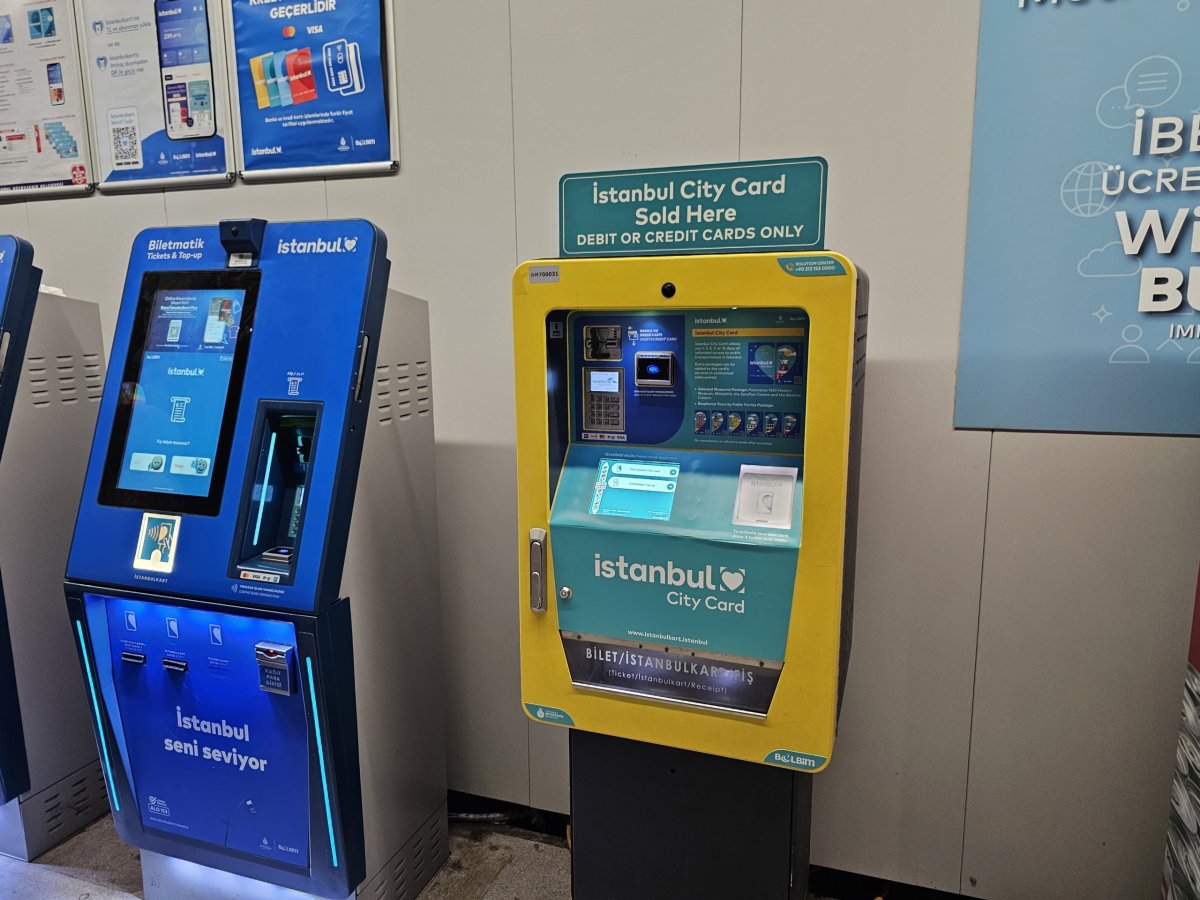 Žlutý automat na celodenní a vícedenní jízdenky