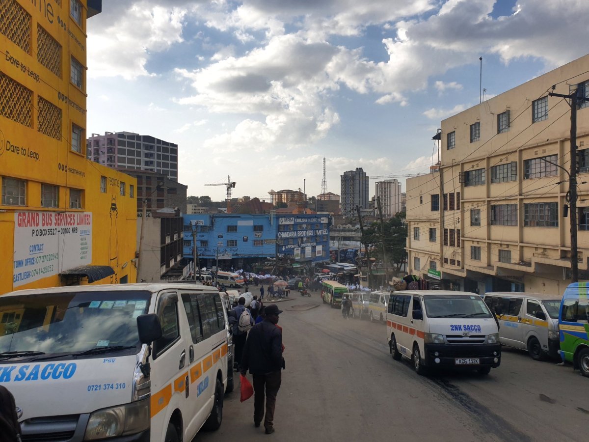 Průmyslová čtvrť v Nairobi