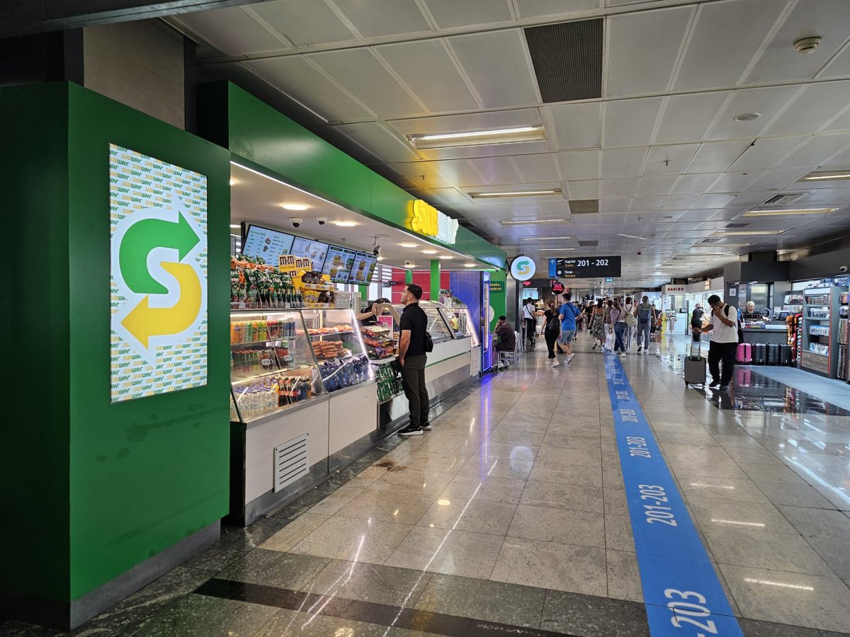 Fast food Subway v tranzitní části