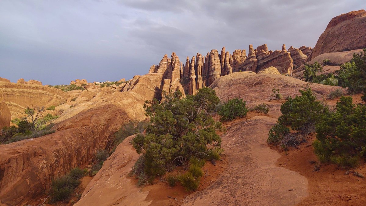 Náročnější část cesty