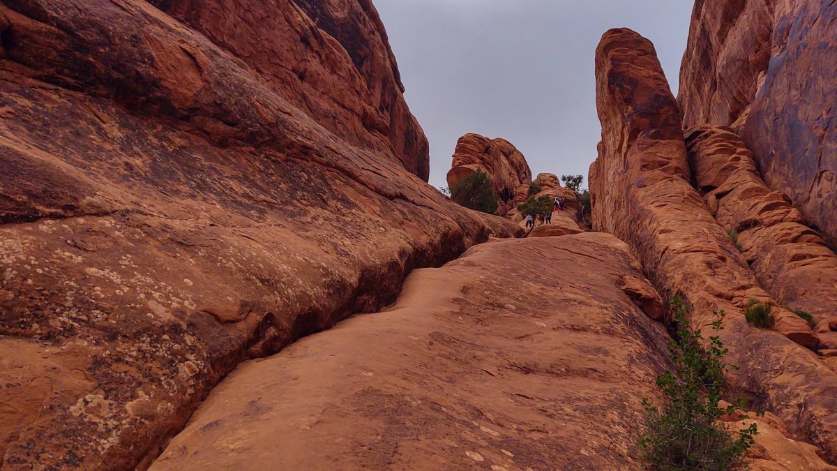 Stoupání na Loop Trail