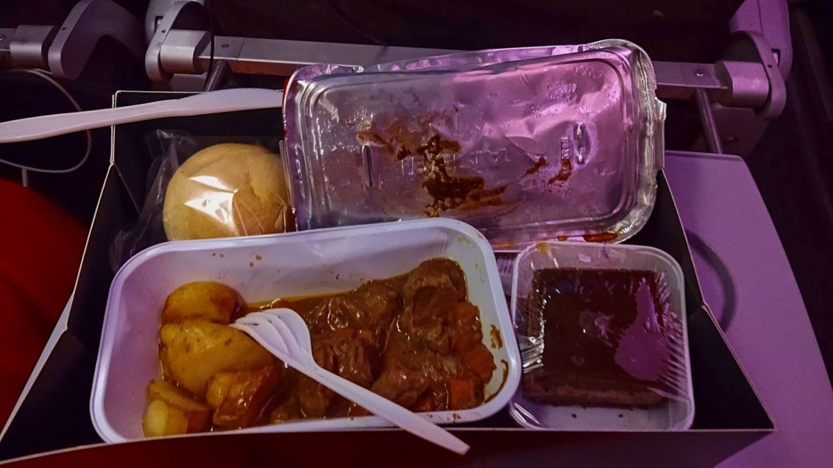Večeře v letadle