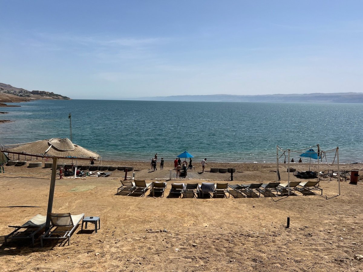 pláž u Mrtvého moře