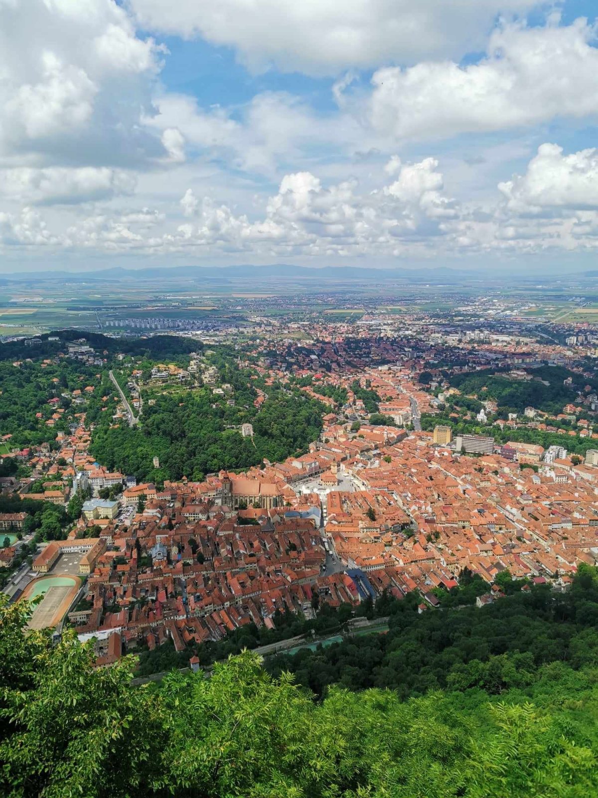 Z vyhlídky máte město Brašov jako na dlani