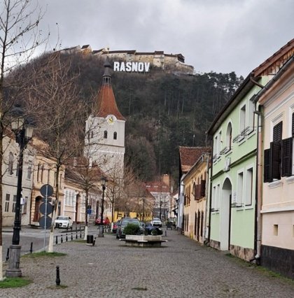 Kopec s citadelkou nad Rasnovem