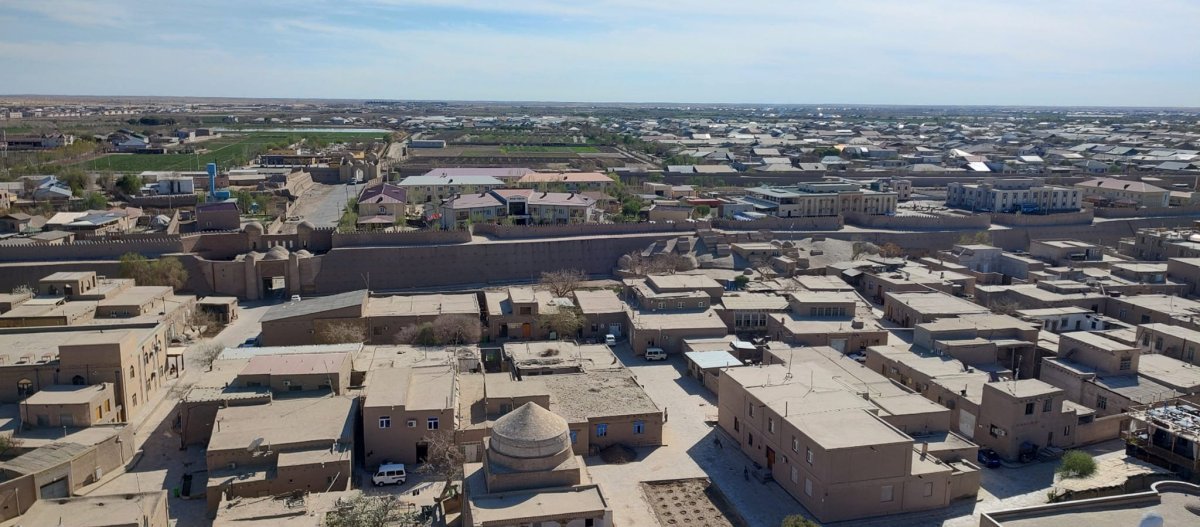 Výhled z Islam Khoja Minaret