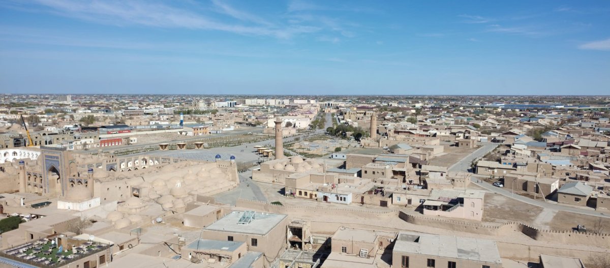 Výhled z Islam Khoja Minaret