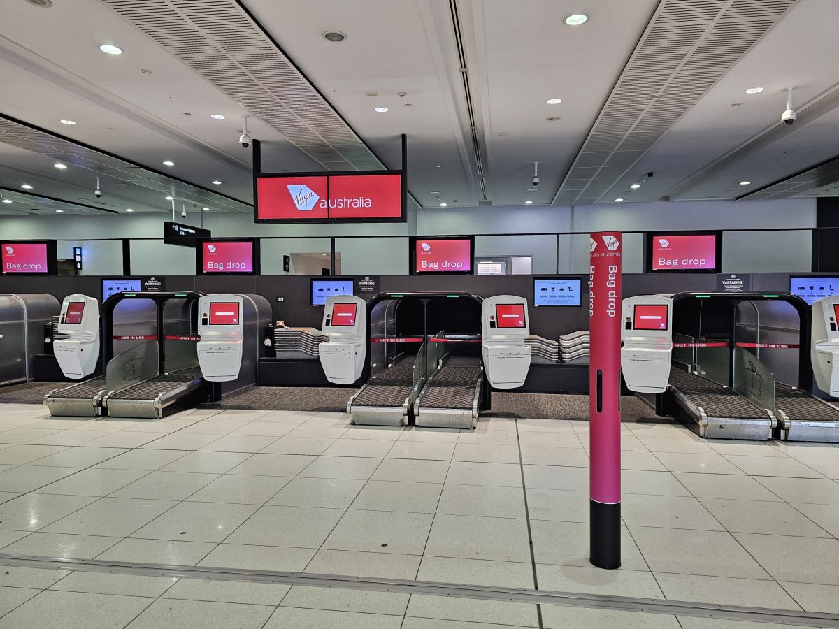 Letištní check-in, Virgin Australia