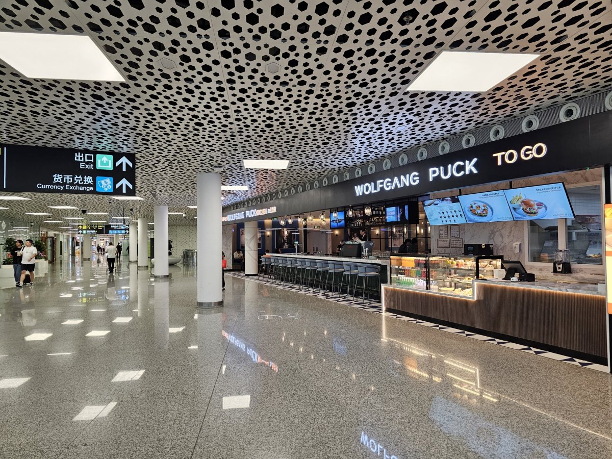 Restaurace v mezinárodním terminálu