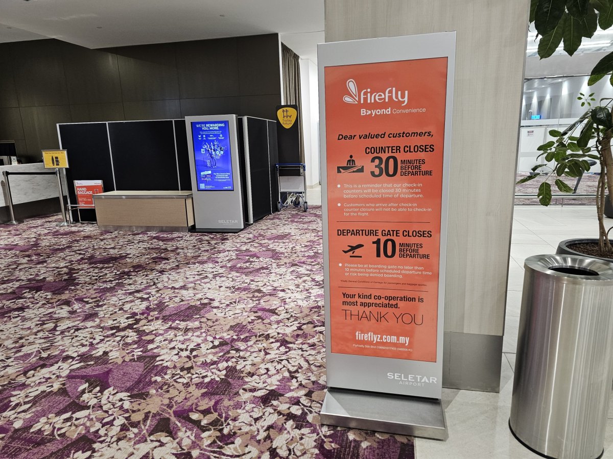 Informace o časech check-inu