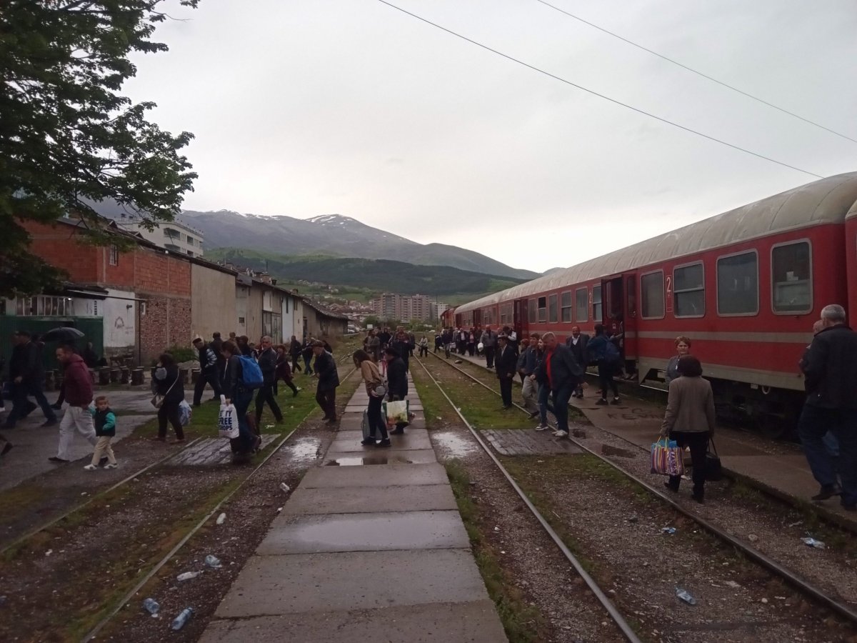 Na nádraží v Peći.