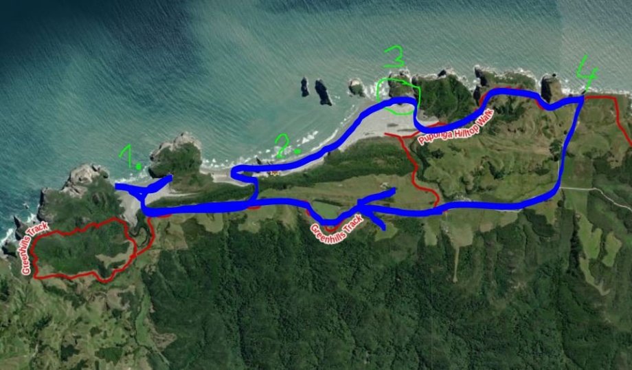 Trasa z map
