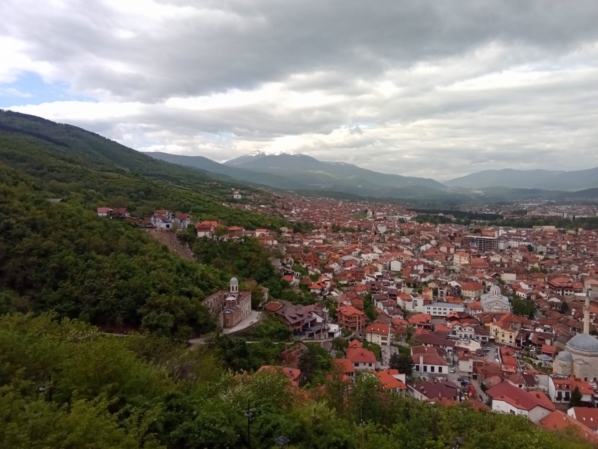 Výhled z pevnosti Kalaja.