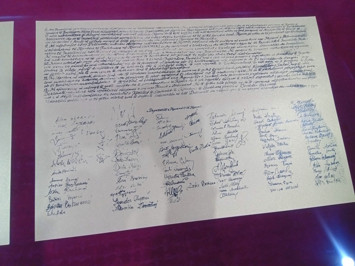 Deklarace kosovské nezávislosti.