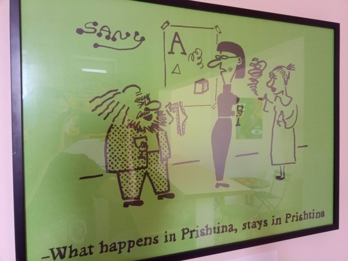 Výstižná výzdoba hostelu. :)